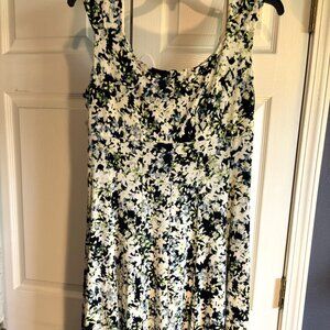 Signature Ella Womens Knit Dress Floral Size 18W Below Knee